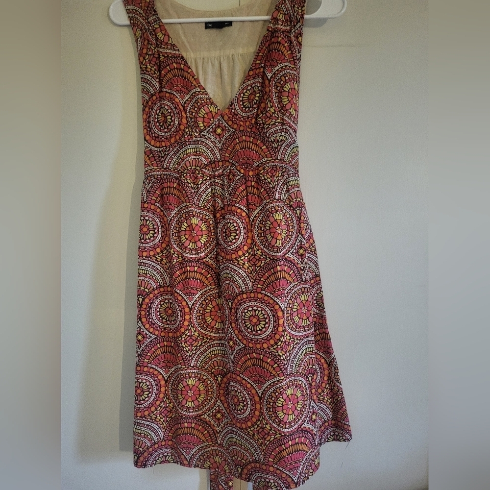 GAp Boho Colorful Patterned Sleeveless Dress